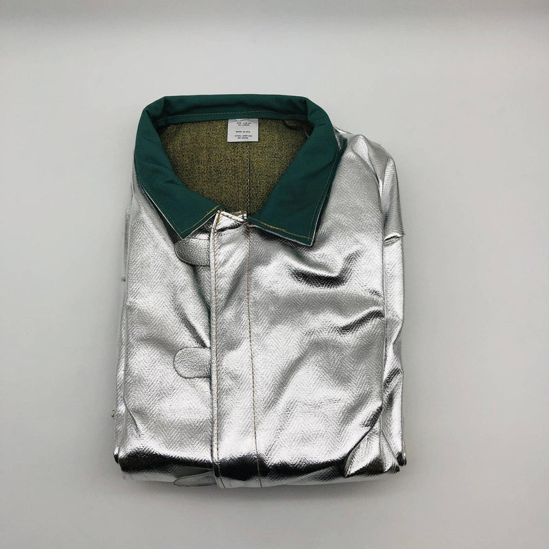 Steel Grip ACK 1136-50 Aluminized Coat 2XL Carbon Aramid 50" L FR Lining Welding 7