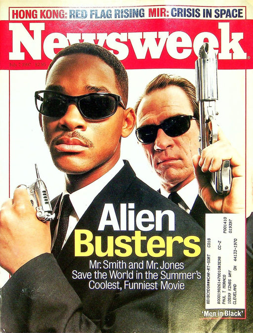 Newsweek Magazine July 7 1997 Will Smith Men In Black Tommy Lee Jones Hong Kong 1