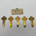 5x Segalock No 8 Key Blanks For Segal Locksets Brass Norwalk Conn 3