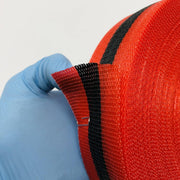Presco SBW2RBK200 Woven Barricade Tape 2in x 200ft Red with Black Stripe 2 Rolls 4