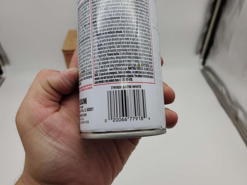 Rust Oleum Rust Stop Spray Paint Satin White 12oz 7791830 Pack of 6 Cans 4