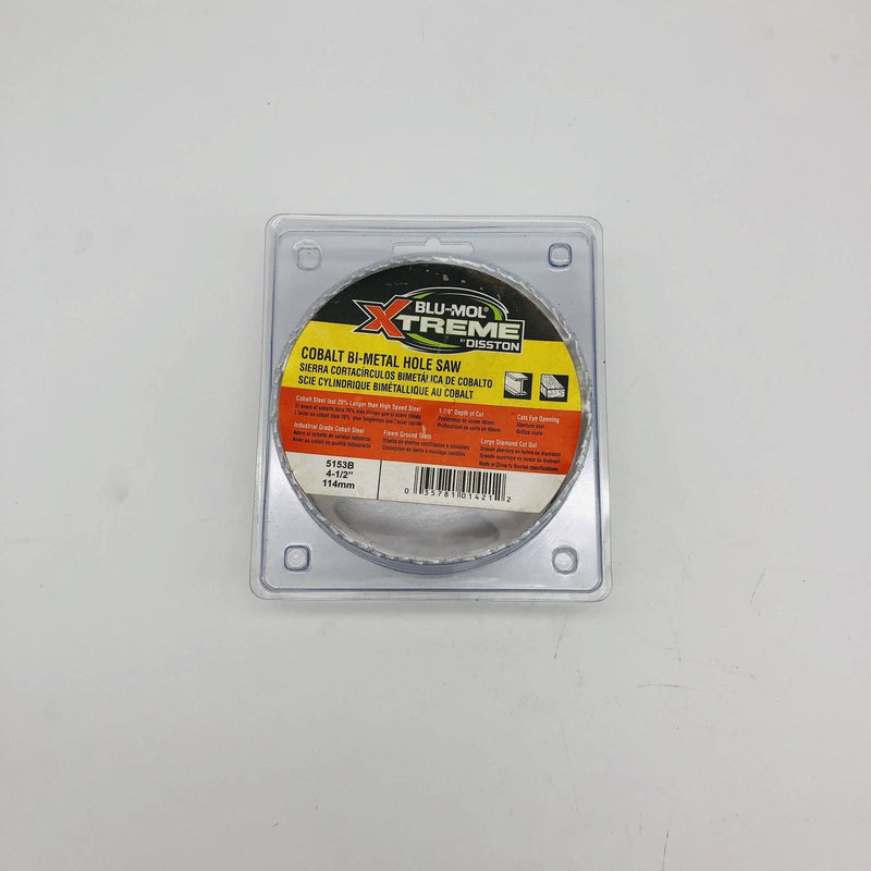 Blu Mol Xtreme 5153B Hole Saw 4-1/2"/114mm Cobalt Bi-Metal 1-7/8 Depth of Cut 7
