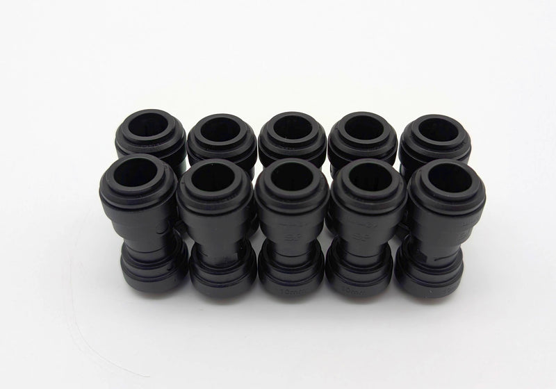 John Guest PM201210E 12mm to 10mm Reducing Union Push-On Fittings Pack of 10 1