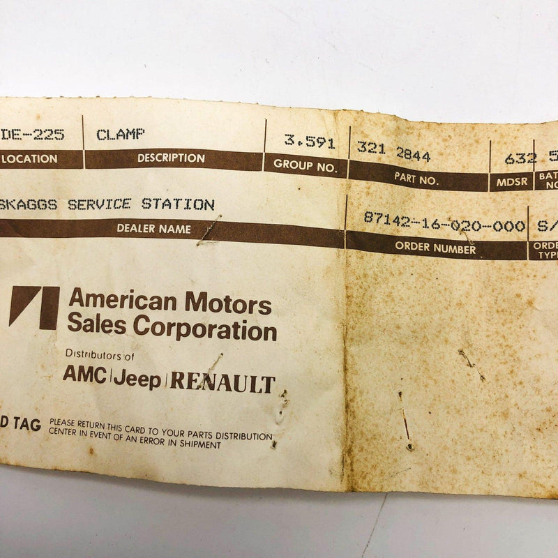 AMC Jeep 3212844 Clamp for Speedometer Cable and Pinion Manual Trans OEM NOS 8