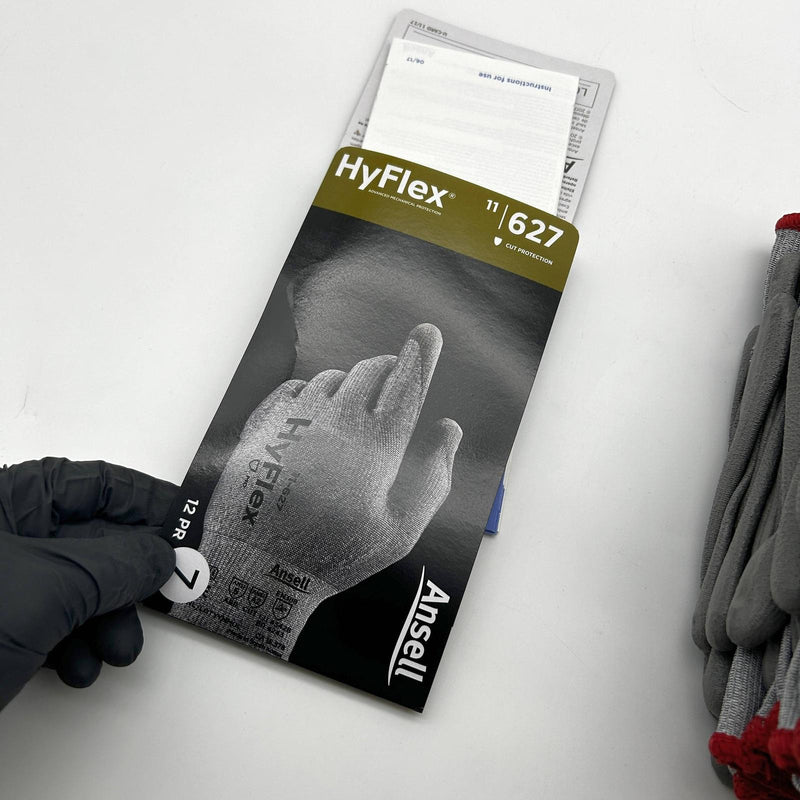 Ansell Hyflex 11627 Cut Resistant Gloves Size 7 Small Abrasion/6 Cut/2 12 Pairs