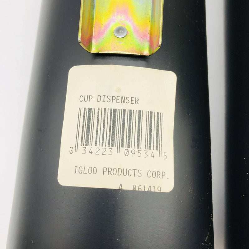 2x Igloo 9534 Cup Dispenser 7 to 8oz Black Plastic Fits 3-10 Gal Wtr Colrs 2