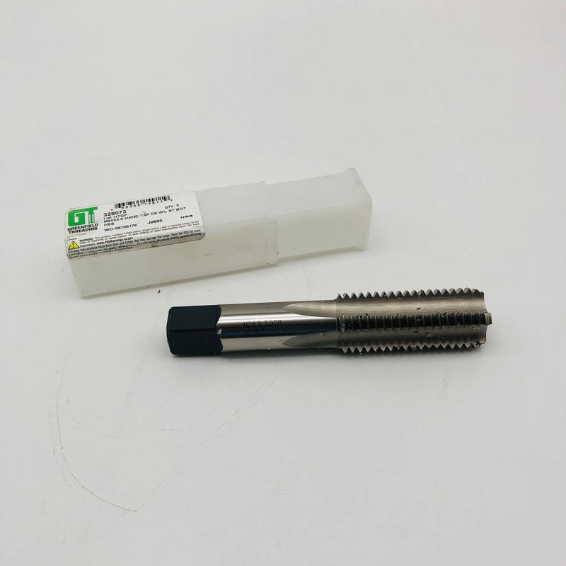 Greenfield 329073 Bottom Hand Tap HTGP M24x3.0 HS 4 FL D8 Thread Cutting 9