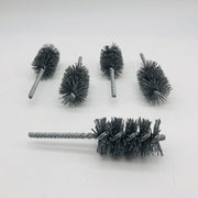 5x Weiler 21330 Power Tube Brush 1-1/2" Dia Helical Nylon SC 2-1/2" Brush Lngth 7