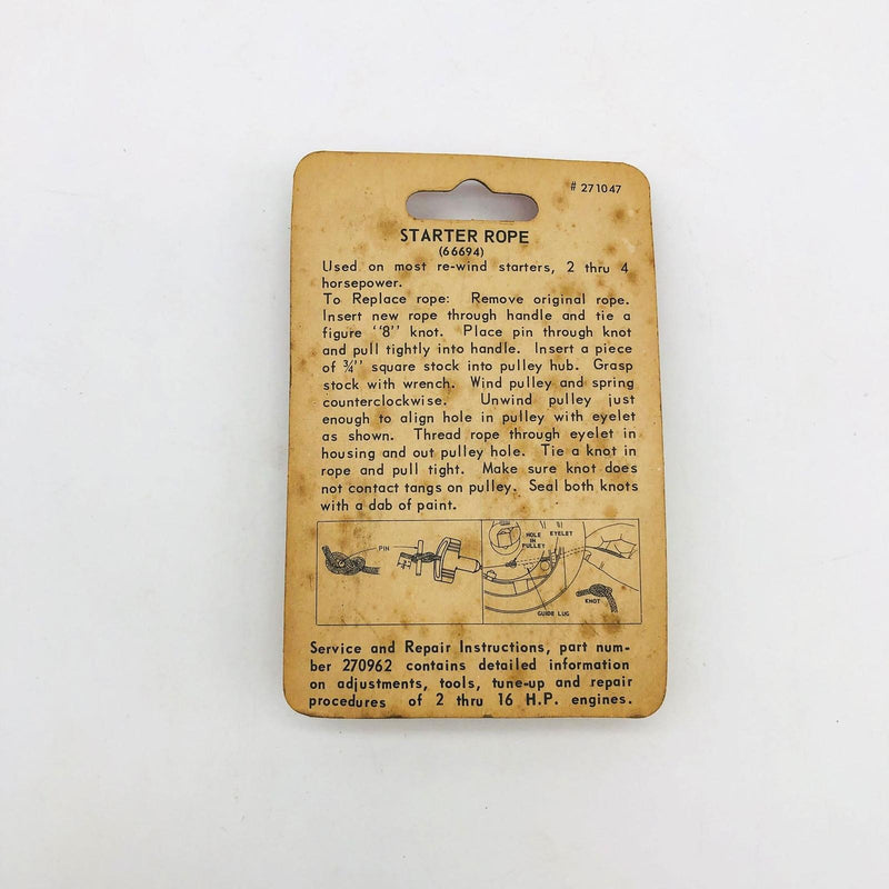 Briggs & Stratton 395003 Starter Rope Only OEM NOS Superseded to 5042K Sealed 3