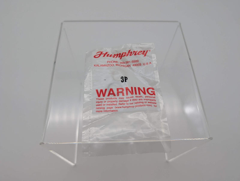 Humphrey 3P 3 Way Miniature Push Button Valve 10-32 UNF 5/32-32 Collar 5