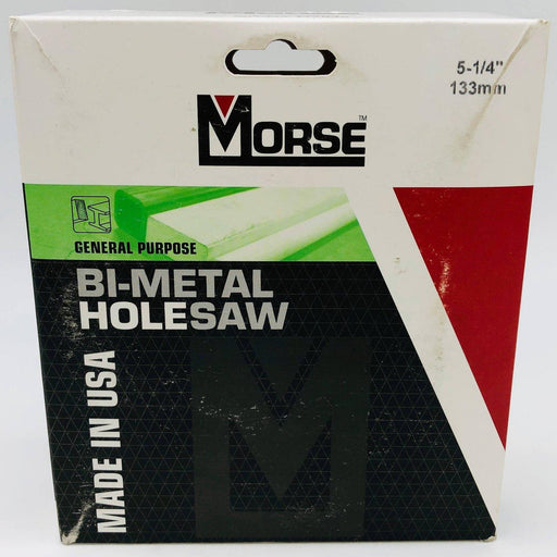 Morse MHS84-177849 Hole Saw 5-1/4" / 133mm Bi Metal 1-15/16" Cutting Depth 1