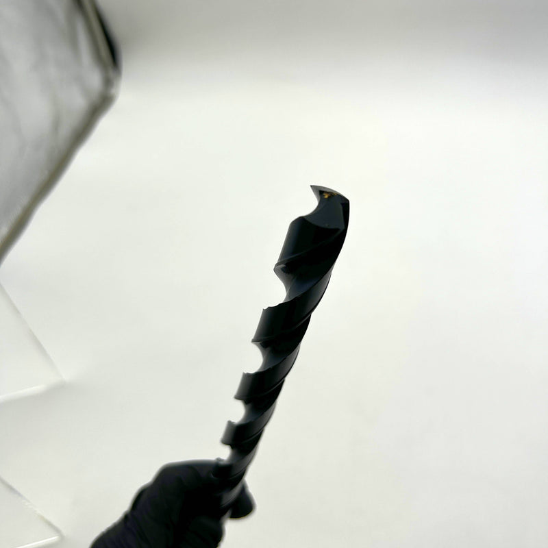 Cle-Line C20472 Extra Long Drill Bit 1806 11/16 x 12 OAL Black Steam Oxide Notch