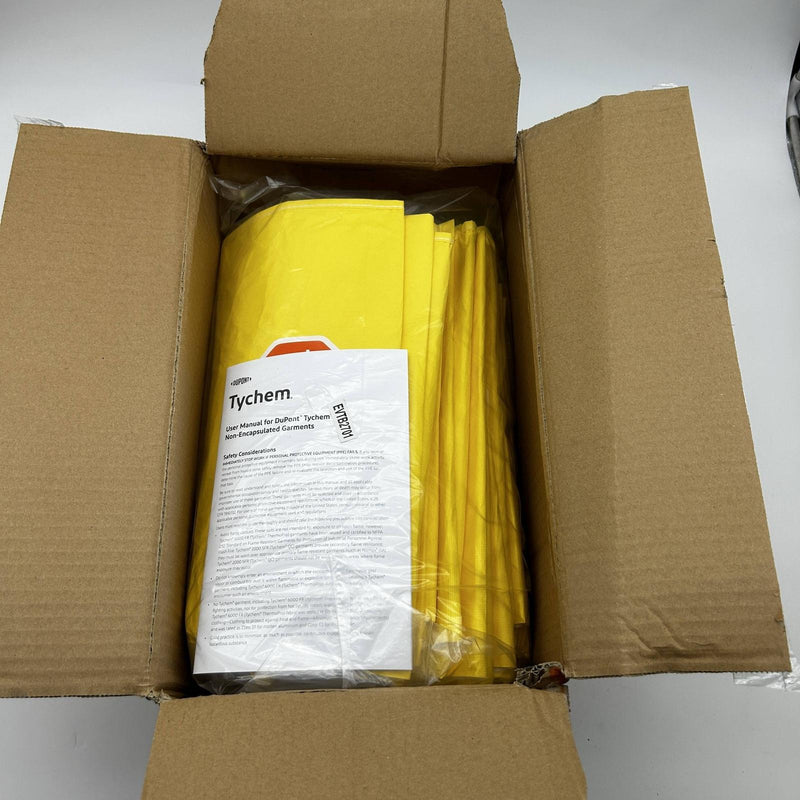 Dupont Tychem 2000 Sleeved Apron Size Small Yellow QC275BYLSM002500 25 pcs/Case 7