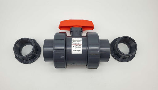 Hayward TB1200ST 2" True Union Ball Valve PVC FPM Seal Bi-Directional 2
