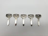 5x Ilco TA28 Key Blanks for Toyota Nickel Plated NOS 3