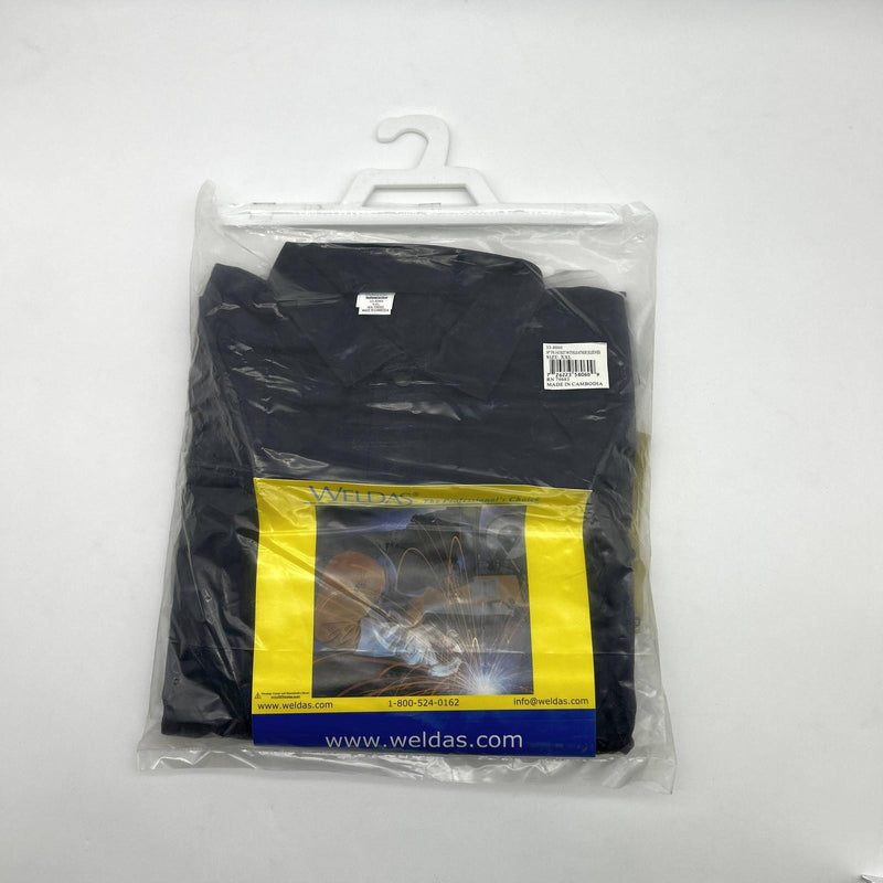 Weldas 33-8060 Welding Jacket 2XL Cool FR Hybrid 9oz Cotton W/ Leather Sleeves