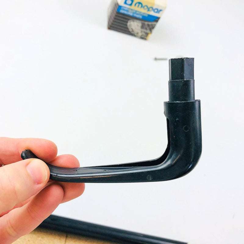 Mopar 83500213 Handle Black Plastic W Spring Screw OEM NOS Pt No 10244120 4