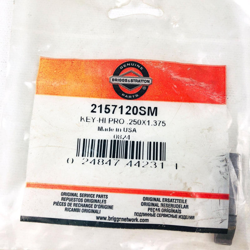 Briggs and Stratton 2157120SM Key Hi Pro .250x1.375 OEM NOS Simplicity 2157120