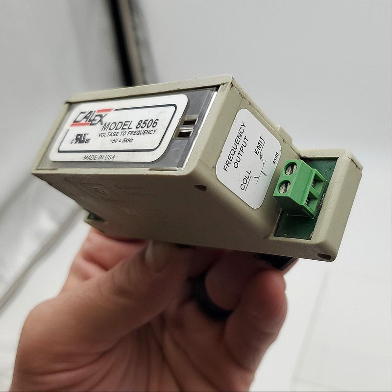 Calex 8506 PLC Analog To Frequency Converter 5V to 5kHz 24V 7mA Counter Input 3