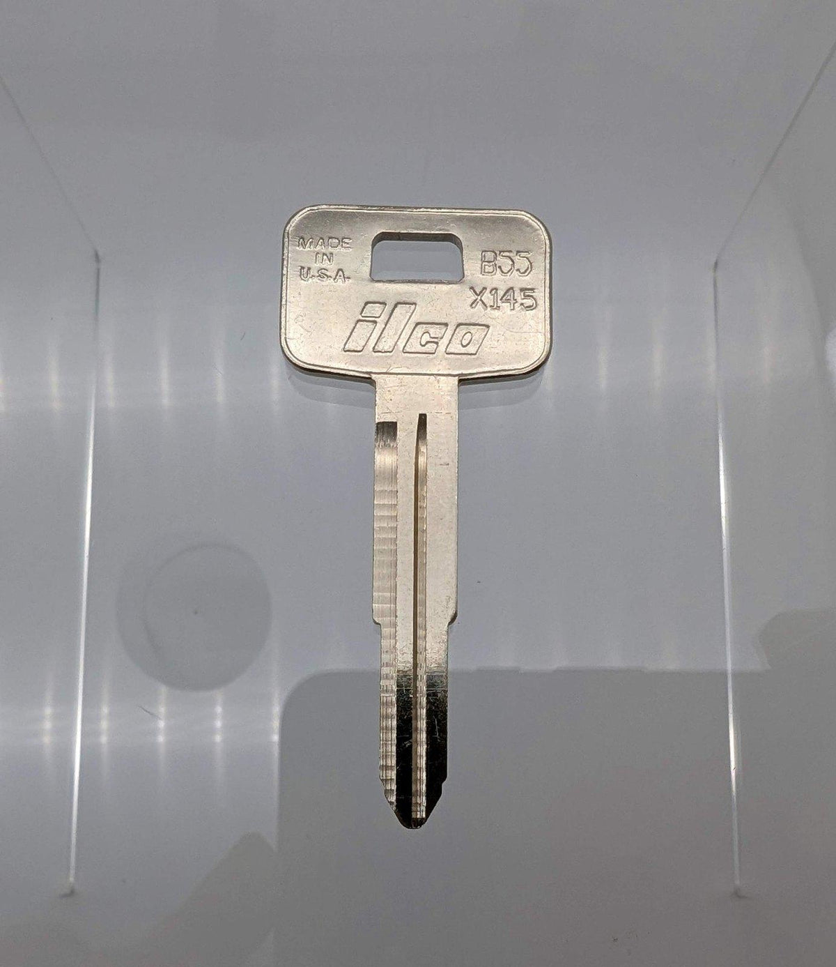 10x Ilco X145 / B55 Key Blanks for Some Older Chevy Novas Nickel Plate ...