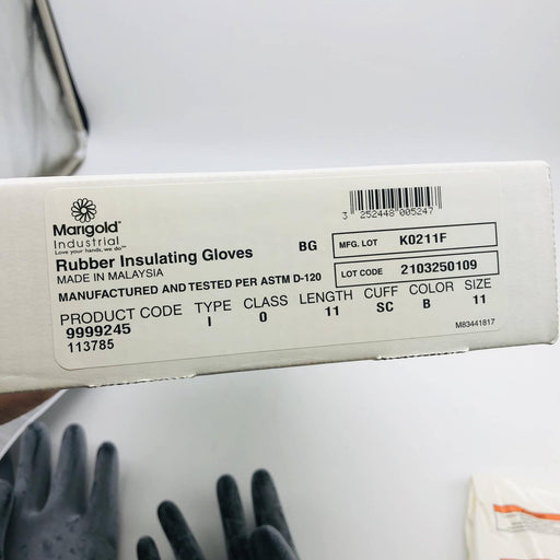 Marigold RIGCL011B/11.0 Electrical Insulating Gloves Rubber Sz 11 Class 0 11" 2