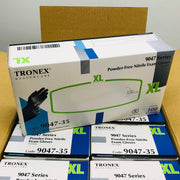 Tronex 9047-35 Disposable Gloves Nitrile Extra Large XL Black PF Case of 1000 7