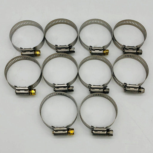 Breeze 64024 Hose Clamp 1-1/16 x 2in Worm Drive 301 SS Band 410 SS Screw 10pk 1