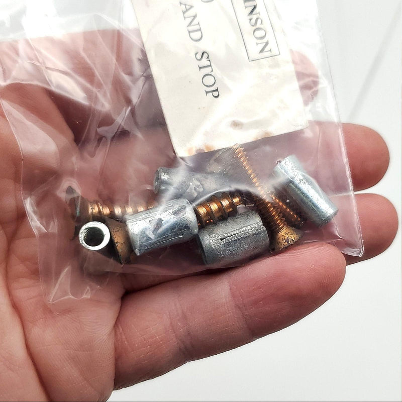 Glynn Johnson Door Holder & Stop Satin Bronze W43X 2-1/4"L USA Made NOS 7