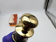 Arrow Door Knob Storeroom Lock Bright Brass 2-3/8" BS SFIC Ready M12TA RH NOS 6