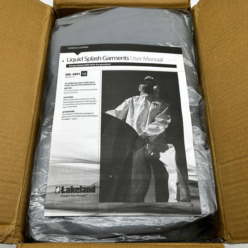 Lakeland C3T132 Hazmat Suit ChemMax 3 Plus w/ Respirator Fit Hood 4XL 6/Case 1