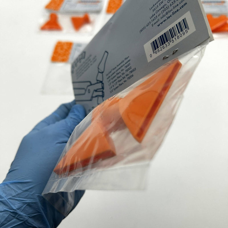 Loc-Line 51809 Flat Nozzle 2-1/2" Flare Acetal For Liquid Air 5pks of 2/10 Total 6