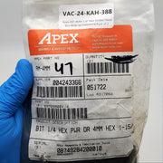 Apex AM-4MM 1/4" Hex Socket Head Bits 4MM 69709900414 Pack of 2 4