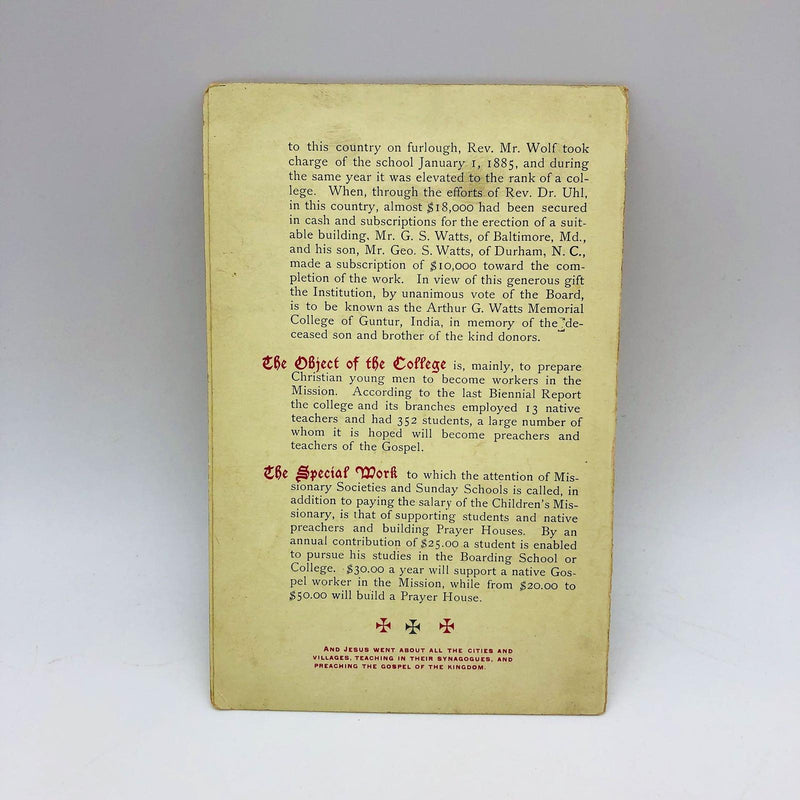 1890 Lutheran Church Handout Children's Foreign Missionary Society Pamphlet 10