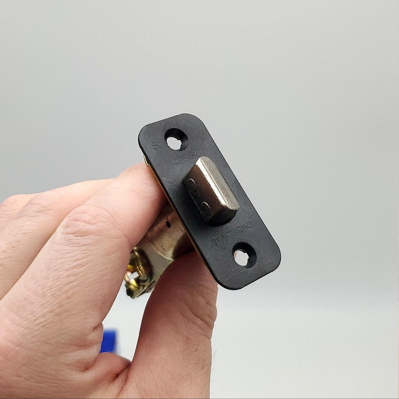 Schlage Door Lever Passage Latch 2-3/8" or 2-3/4" BS Oiled Bronze Avanti F10 6