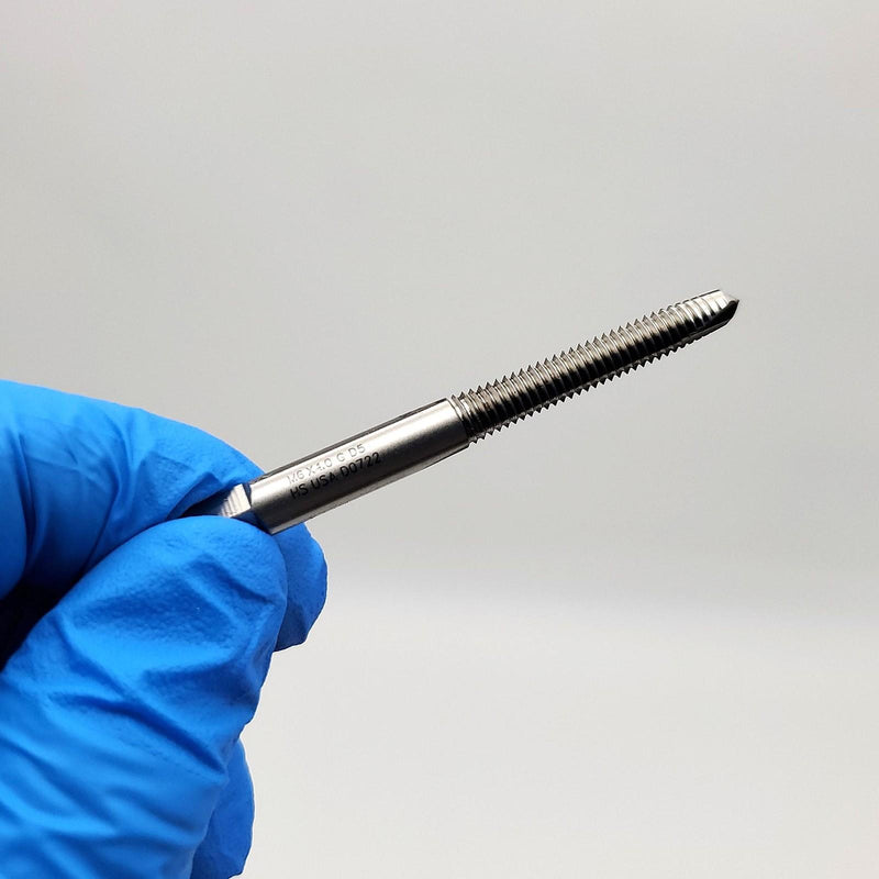 M6x1.0 2 Flute D5 Hand Tap High Speed Steel SPPT 3/16" Chuck Exactek 3211155 1