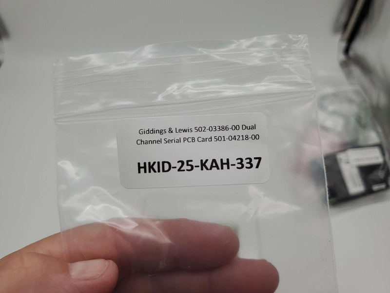 Giddings & Lewis 502-03386-00 Dual Channel Serial PCB Card 501-04218-00 4