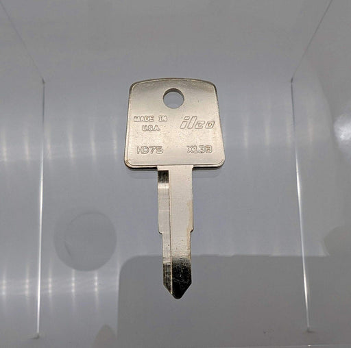 10x Ilco X138 / HD75 Key Blanks fits Some Honda Kymco Motorcycles Nickel Plated 1