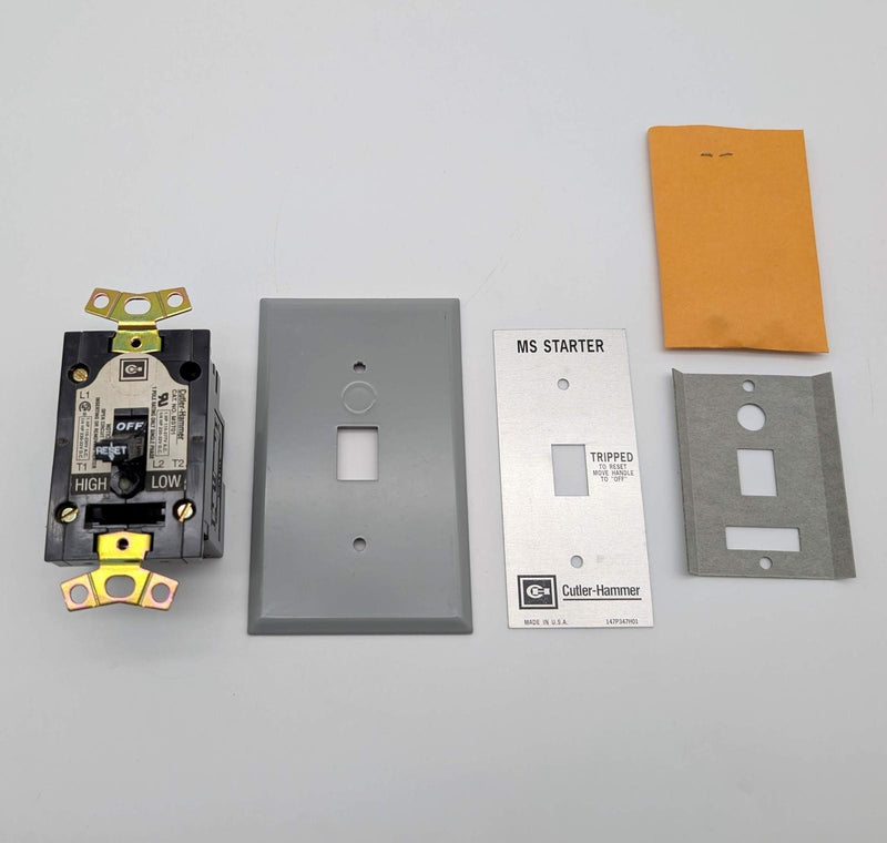 Eaton MST01FN Toggle Switch 1 Pole Flush Mount Plate for MS Series Motor Starter 1