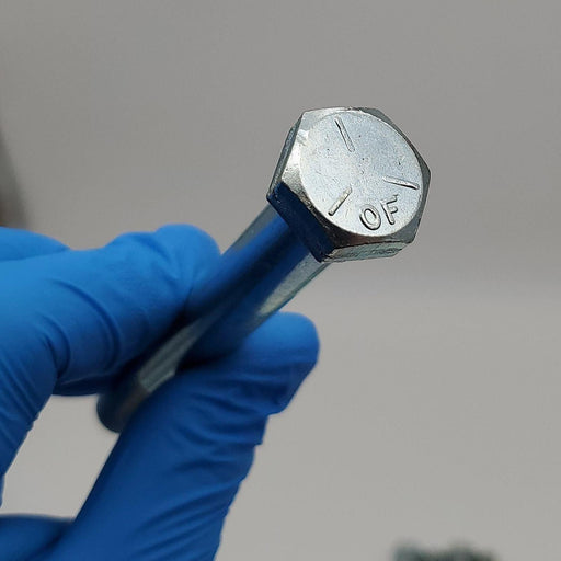 Lawson 1/2-13x5" Hex Head Cap Screws FA65074 Grade 5 Zinc Pack of 5 2