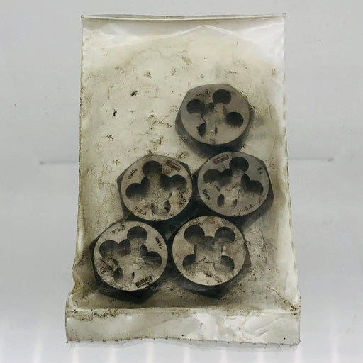 Irwin Hanson 6638 Die 10mm x 1 Hexagon High Carbon Steel 1in Across Flat RH 5pk 1