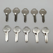 10x Ilco 1092VM / M5 Key Blanks For Master Lock Nickel Plate Over Brass NOS 3