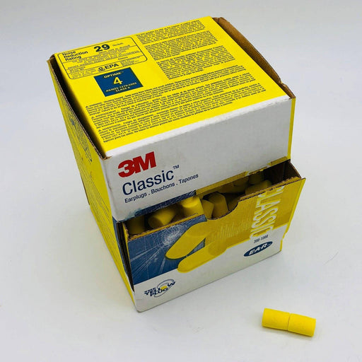 3M 390-1000 Ear Plugs Uncorded Disposable Foam NRR 29 EAR Classic 200 Pairs/Box 1