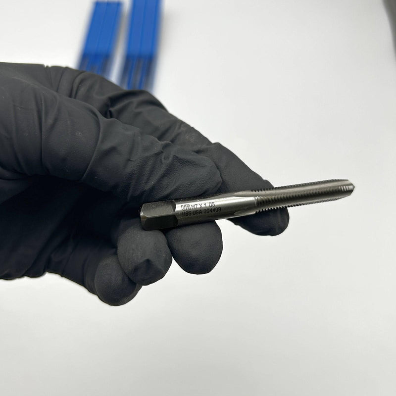 9pk Union Butterfield 1012466 Plug Hand Tap M7x1.0mm D5 4 Flutes HSS List 1700M