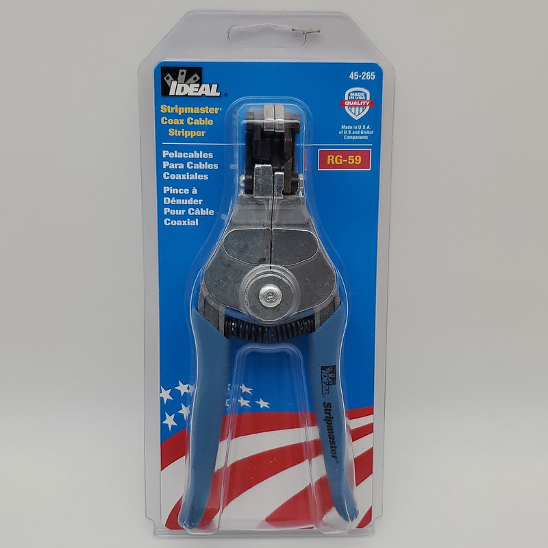 Ideal 45-265 Stripmaster RG-59 Coax Cable Stripper 2-Step Wire Stripper USA Made 1