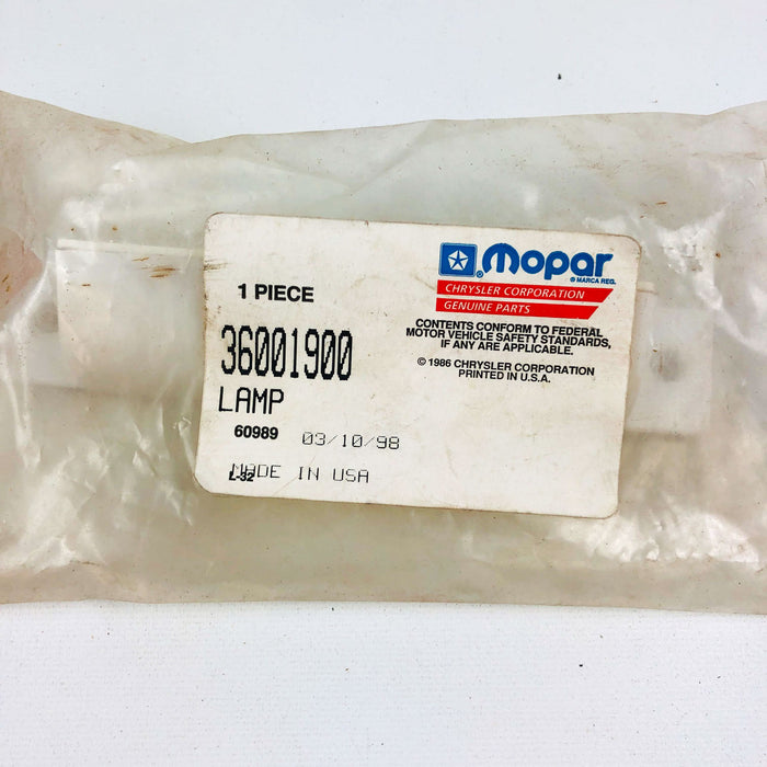 Mopar 36001900 Lamp for License Plate OEM New Old Stock NOS Sealed 8