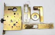 Schlage L9010 Mortise Lock Passage Latch Lever Bright Brass 605 NOS 1