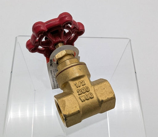 ProLine 1/2" Gate Valve FNPT x FNPT 200 PSI 6TWJ8 Brass 1