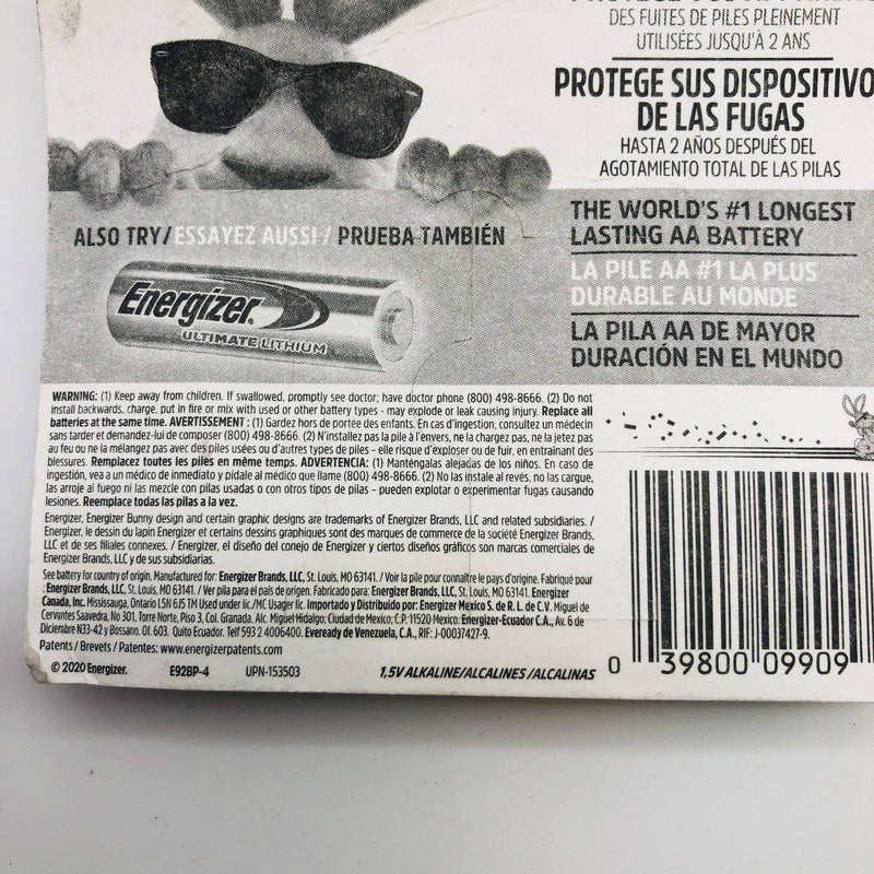 Energizer MAX E92BP4 AAA 1.5V Alkaline Batteries Large Lot of 516 Bulk Wholesale 5