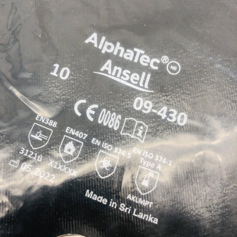Ansell AlphaTec 09-430 Chemical Resistant Glove 10/XL Neoprene 31" Lng-Cuff 1pr 4