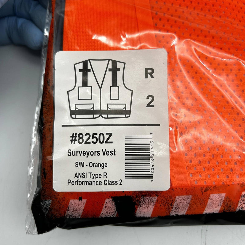 Ergodyne Glowear 8250Z Safety Vest Sz S/M Class 2 Two-Tone Orange Reflective 2pk 2